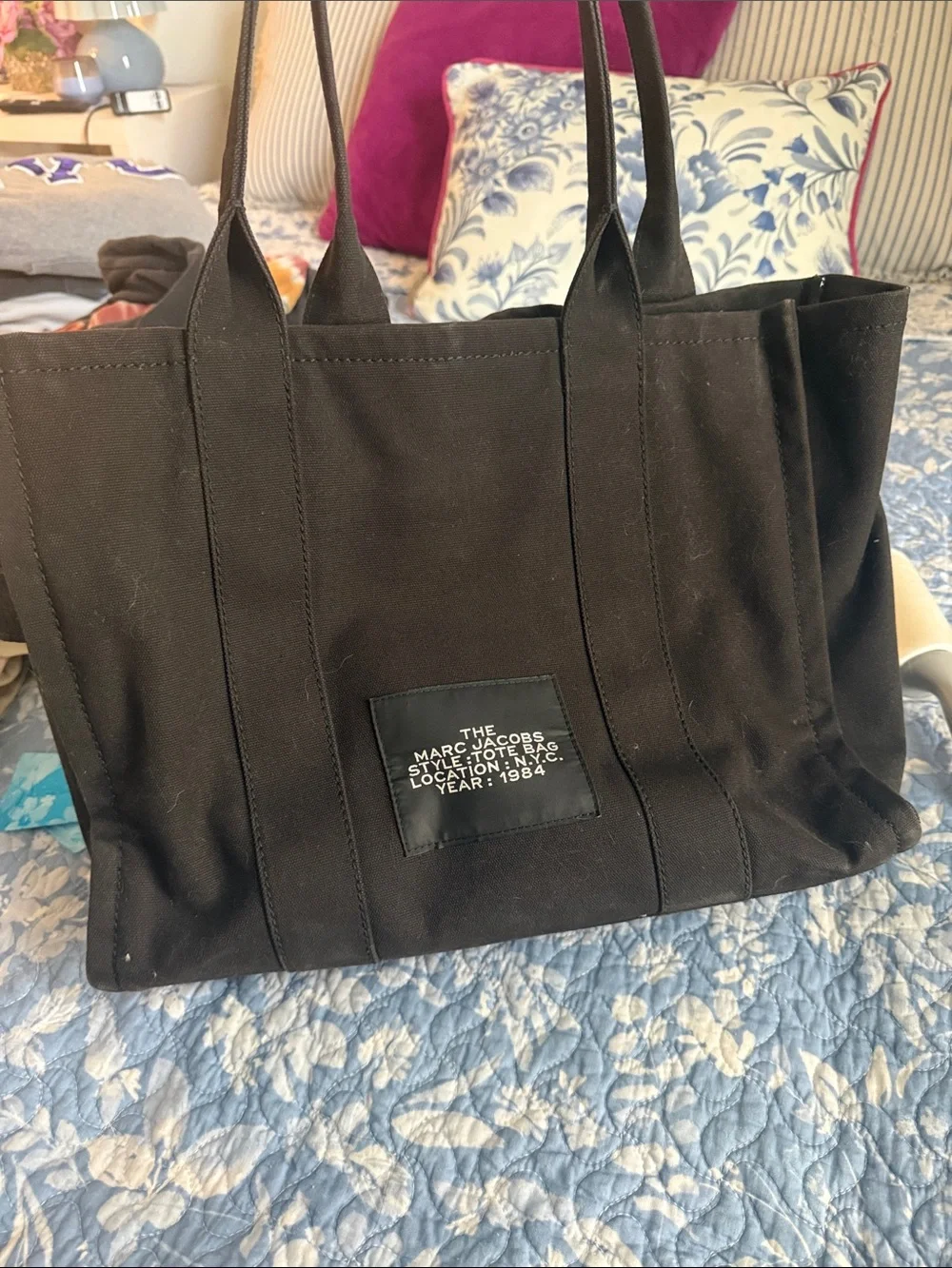 Marc Jacobs black canvas